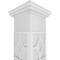 Ekena Millwork Craftsman Classic Square Non-Tapered Kinsman Fretwork Column w/ Tuscan Capital & Tuscan Base CC0809ENKNSTUTU - alternate 2